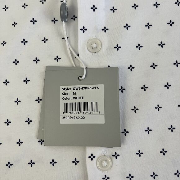 New Mens Hickey Freeman Long Sleeve Button Up Shirt Size Medium White NWT - Picture 3 of 8